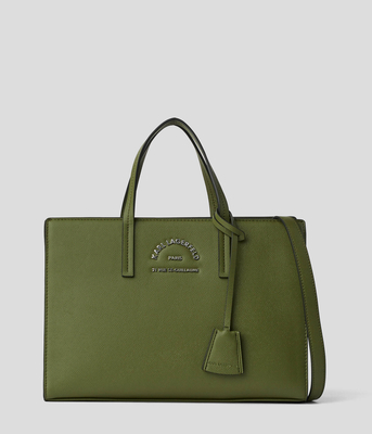 Bolso de mano Karl Lagerfeld Rue verde oliva
